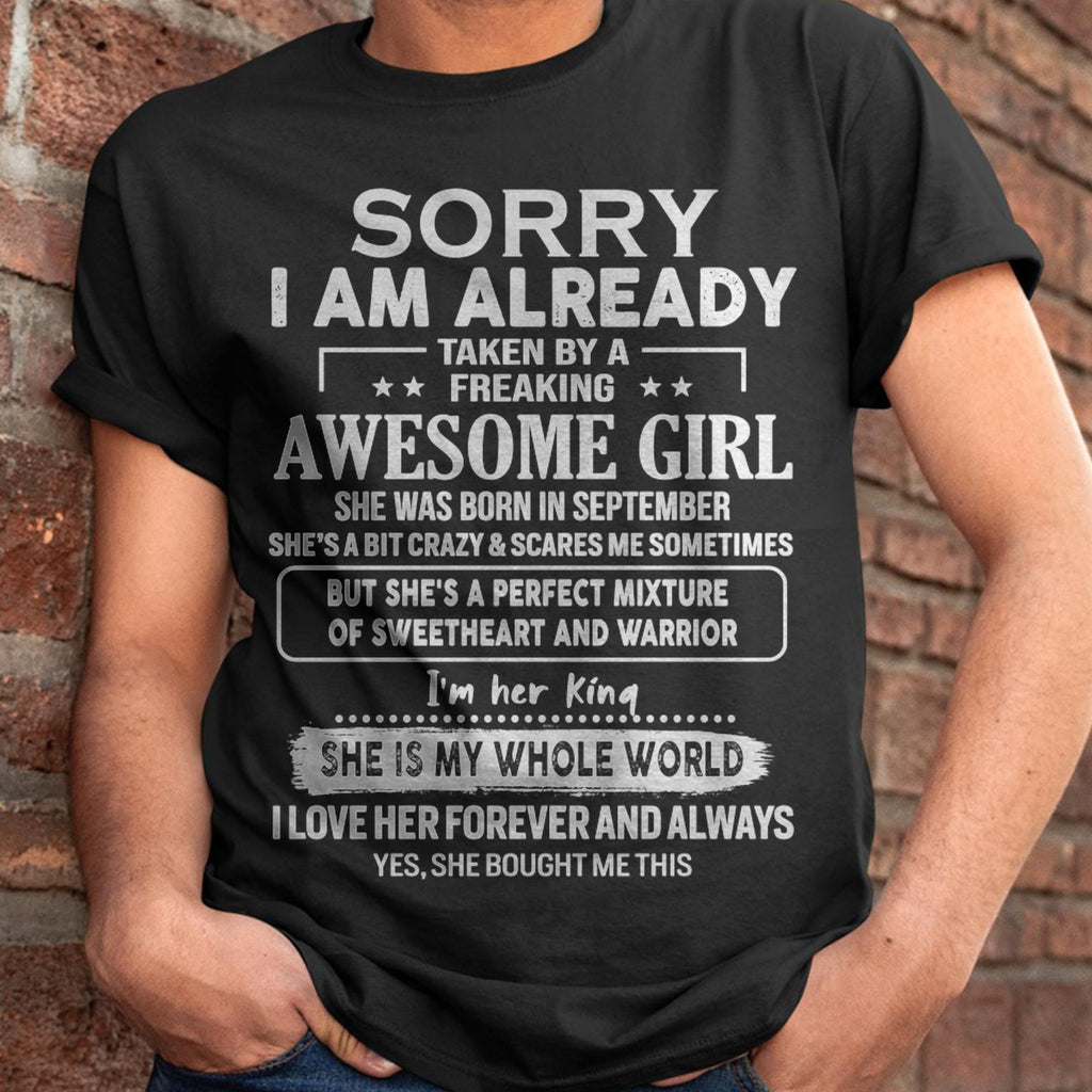 September - Awesome Girl - Perfect Gift For Your Boyfriend, Husband From Wife - NGHL09 (SKU04-86MT-09)