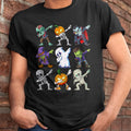 Dabbing Halloween Boys Skeleton Zombie Scary Pumpkin Mummy T-Shirt - Halloween Unisex T-Shirt/Hoodie - NGHL00