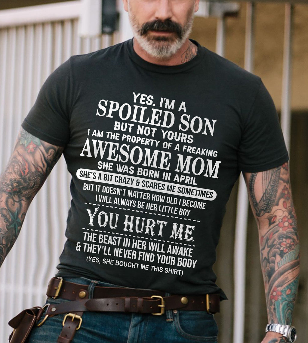 April - Awesome Mom Born In April - Special gift for Son From Mom - NGHL04 (SKU10-45-04)