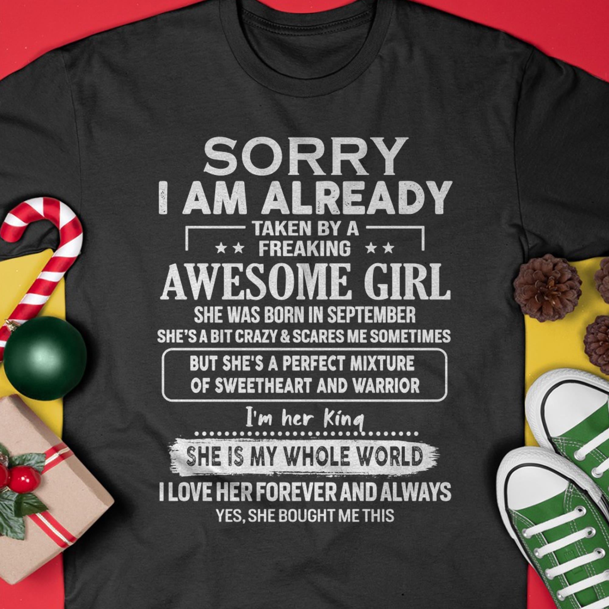September - Awesome Girl - Perfect Gift For Your Boyfriend, Husband From Wife - NGHL09 (SKU04-86MT-09)