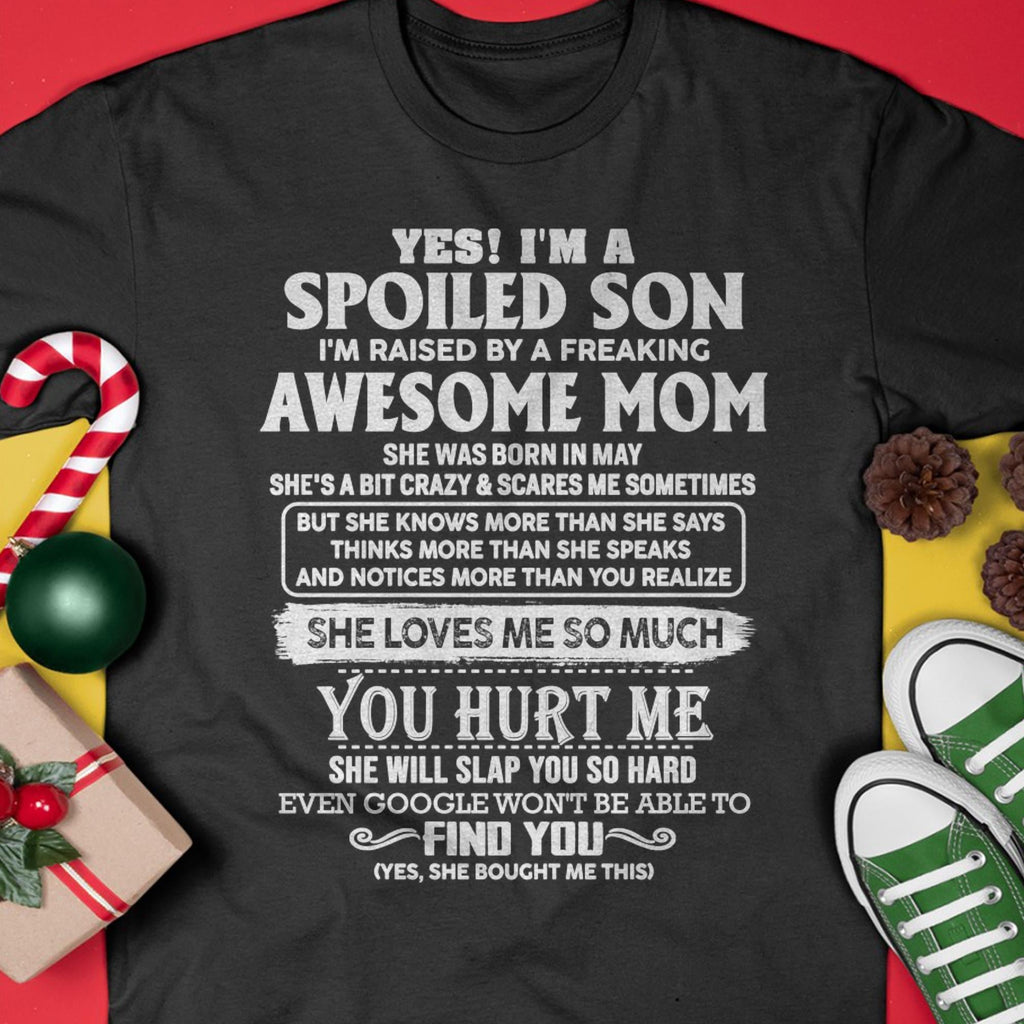 May - Awesome Mom - Perfect Gift For Spoiled Son From Mom - NGHL05 (SKU05-47-05)