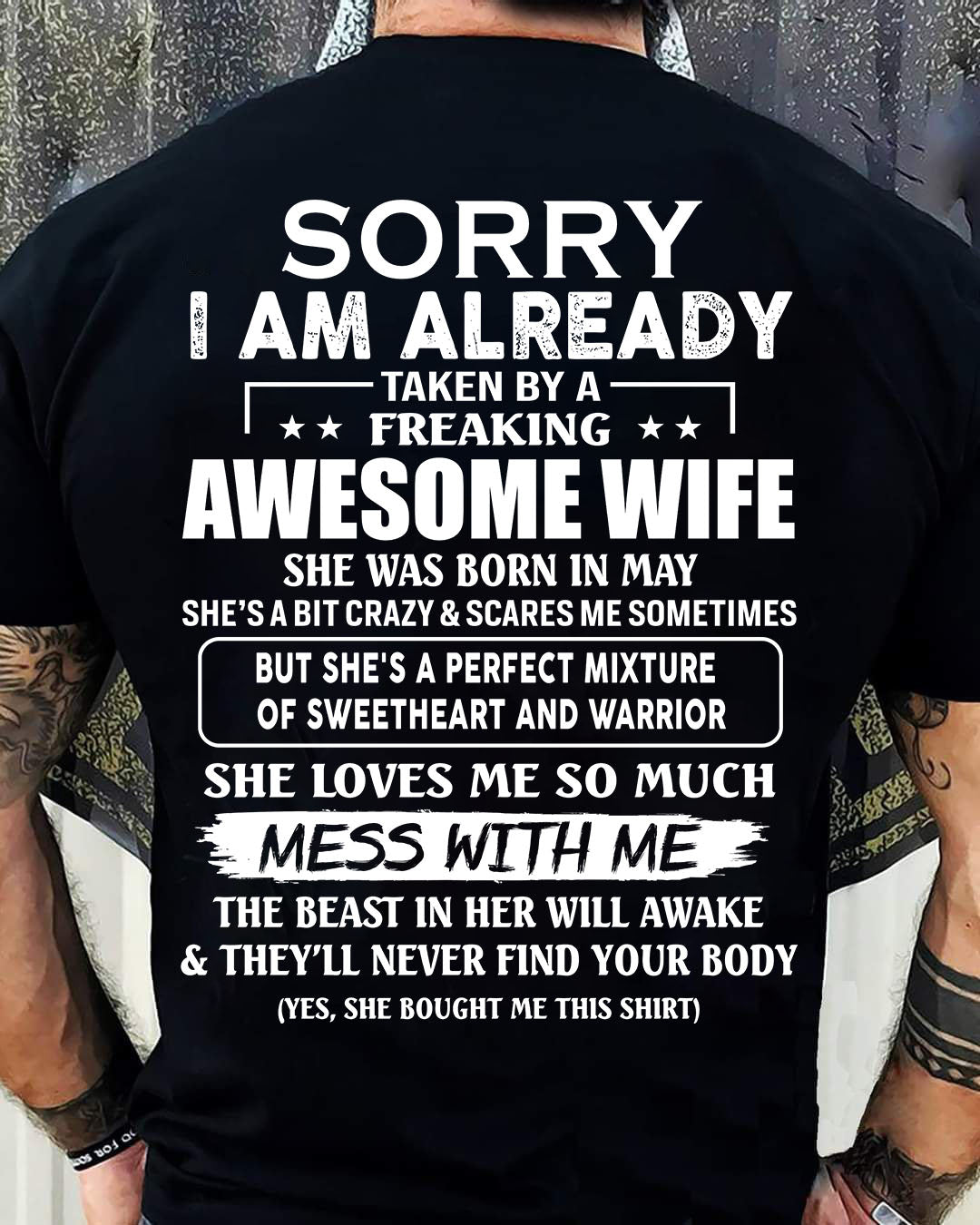 Wife May - Perfect gift for husband From Wife - NGHL05 (SKU68-86-05)