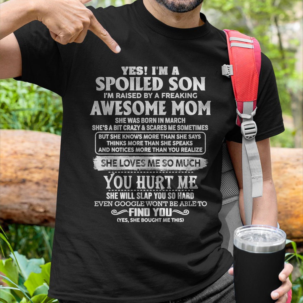 March - Awesome Mom - Perfect Gift For Spoiled Son From Mom - NGHL03 (SKU05-47-03)