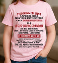 Christian Girl Shirt – Spoiled by Grandma June Edition – From Grandma to Granddaughter NGHL06 (SKU07-181-06)