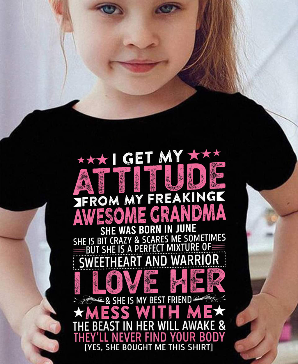I GET MY ATTITUDE FROM MY GRANDMA JUNE EDITION – FROM GRANDMA TO GRANDDAUGHTER NGHL06 (SKU07-163-06)