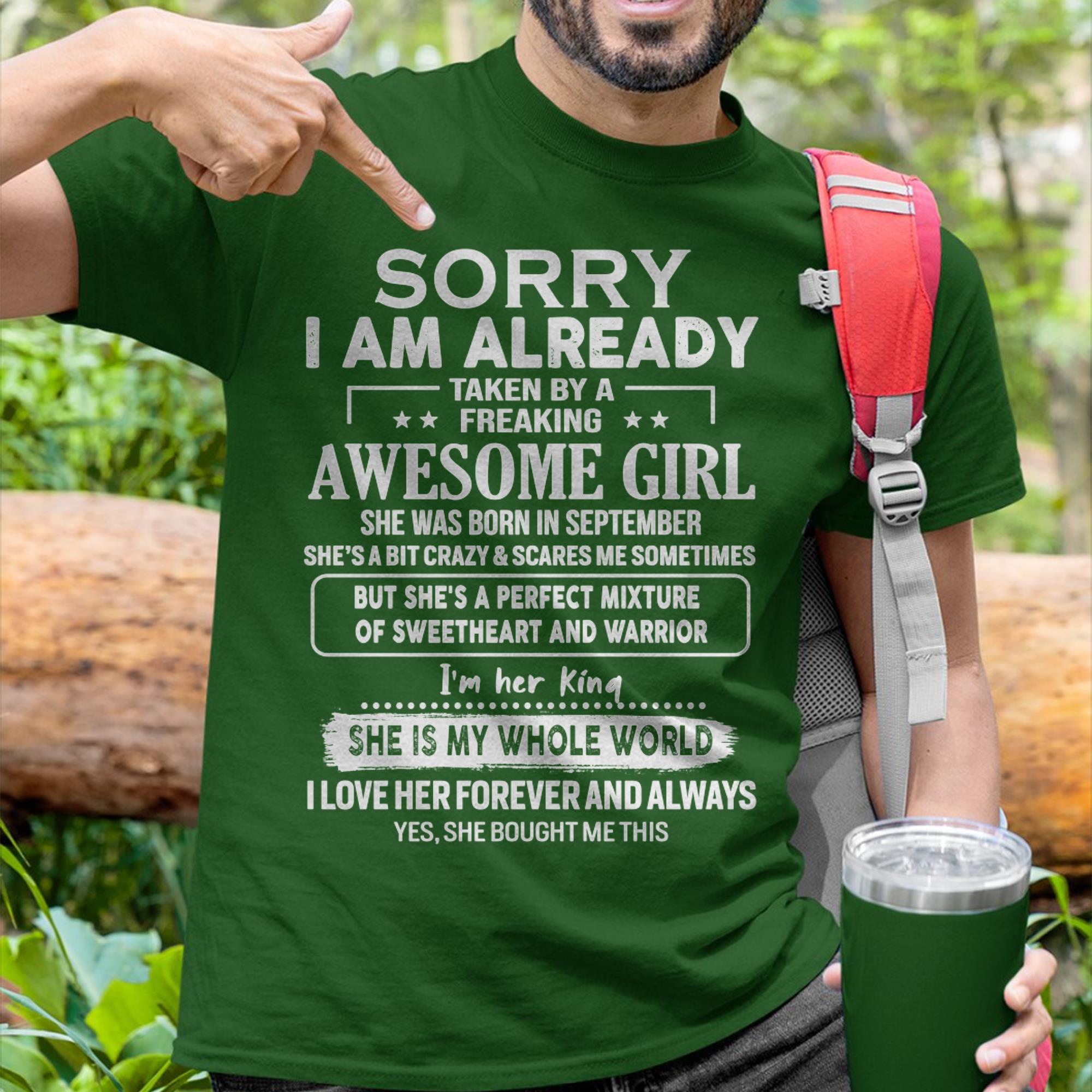 September - Awesome Girl - Perfect Gift For Your Boyfriend, Husband From Wife - NGHL09 (SKU04-86MT-09)