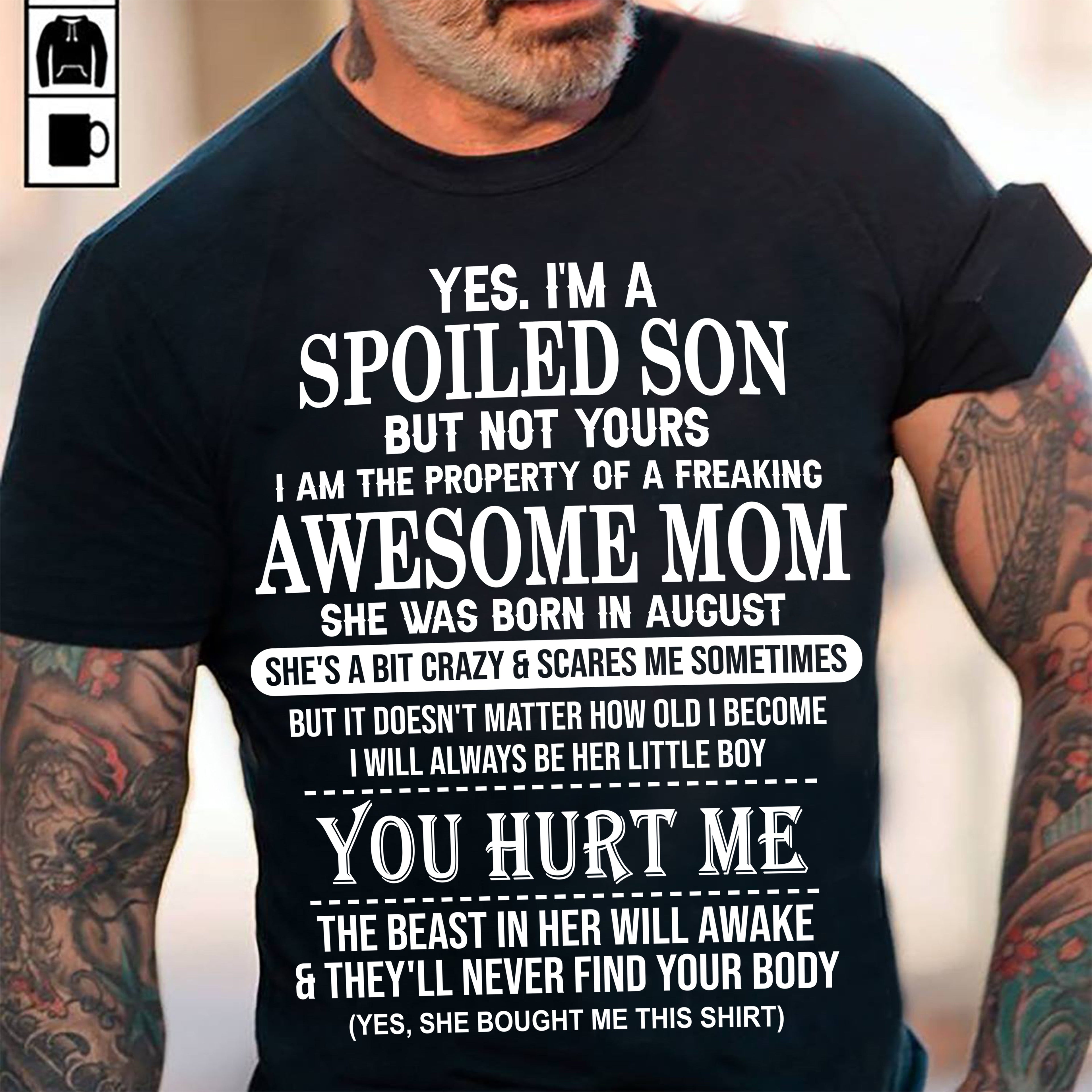 August - Awesome Mom Born In August - Special gift for Son From Mom - NGHL08 (SKU10-45-08)