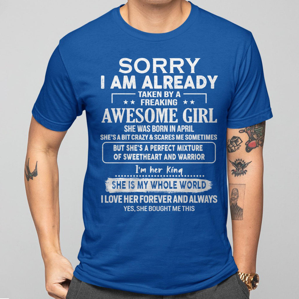 April - Awesome Girl - Perfect Gift For Your Boyfriend, Husband From Wife - NGHL04  (SKU04-86MT-04)