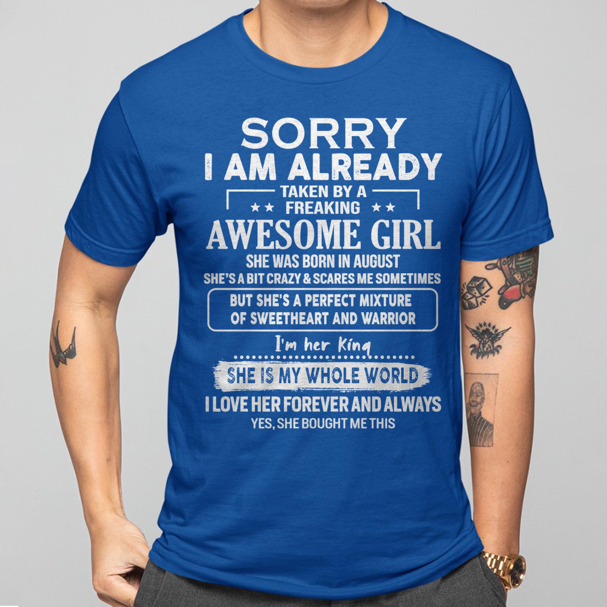 August - Awesome Girl - Perfect Gift For Your Boyfriend, Husband From Wife - NGHL08 (SKU04-86MT-08)