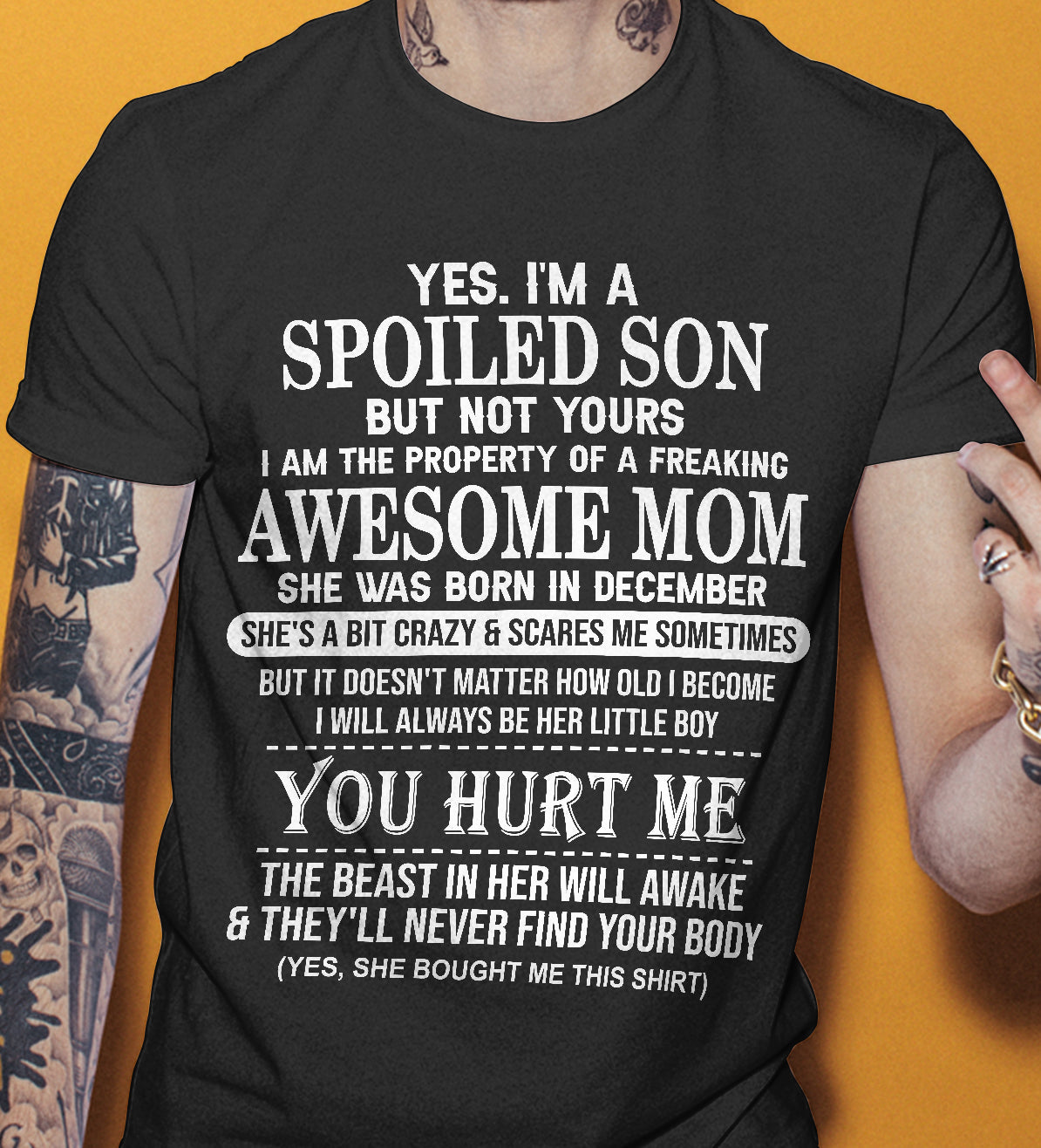 December - Awesome Mom Born In December - Special gift for Son From Mom - NGHL12 (SKU10-45-12)