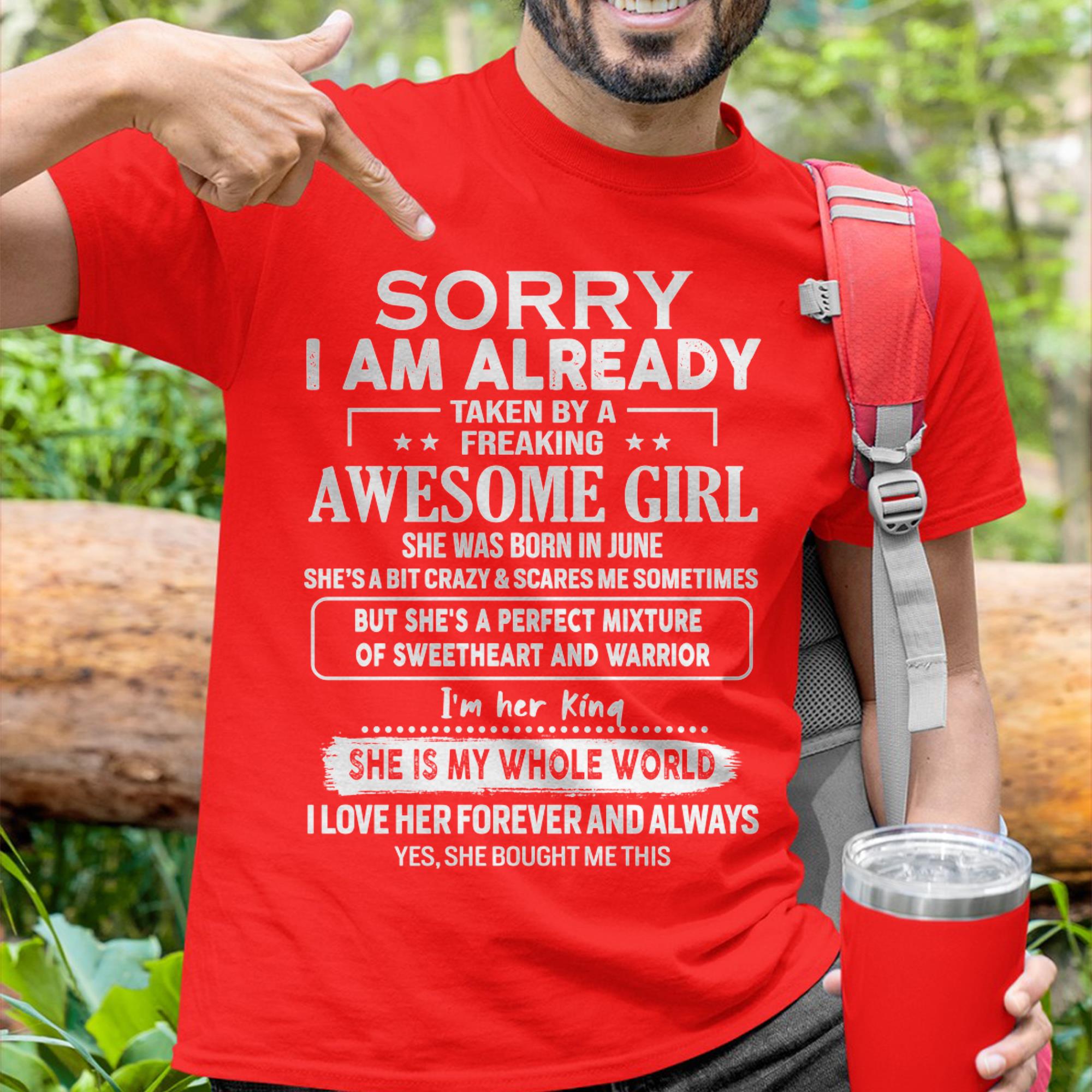 June - Awesome Girl - Perfect Gift For Your Boyfriend, Husband From Wife - NGHL06 (SKU04-86MT-06)