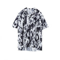 Products Trendy Korean Ins Loose And Handsome Retro Pattern Drape Shirt Men
