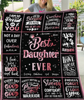 To My Daughter Blanket – Sleep in Love and Peace From Mom