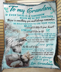 BLANKET FOR GRANDSON – COMFORT & WARMTH GIFT FROM GRANDMA  Sherpa Fleece Quilt Blanket NTTD00 (SKUB06-109)