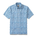 Men's Hawaiian Shirt Vintage Flowers Print Cotton Button-down