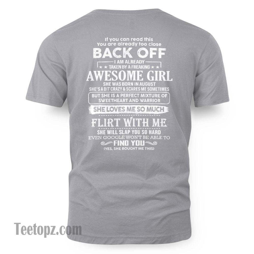 August – Awesome Girlfriend Born In August – Special gift for your Boyfriend – From Wife NGHL08 (SKU06-25-08)