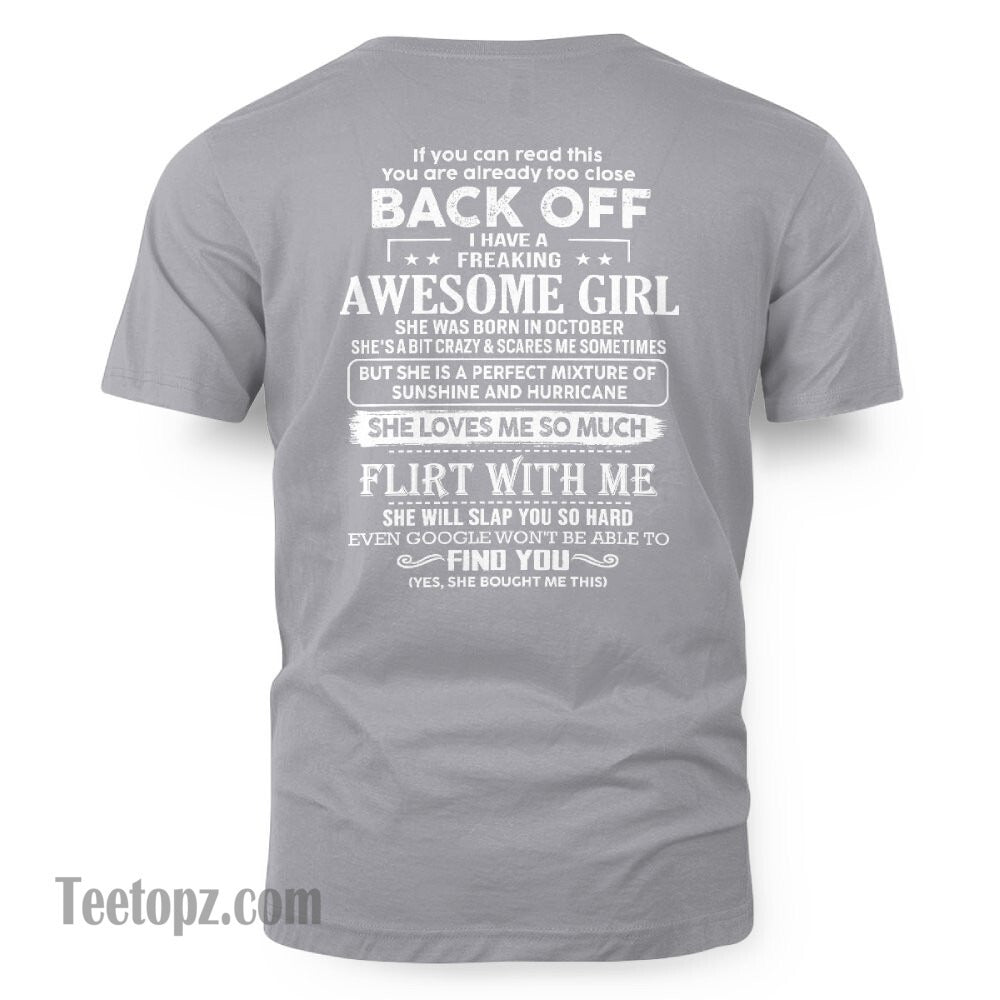 October – Awesome Girlfriend Born In October – Special gift for your Boyfriend – From Wife NGHL10 (SKU06-17-10)