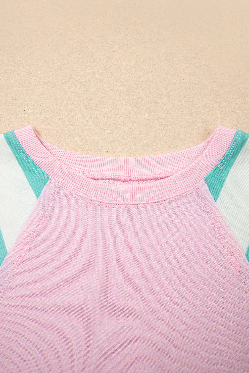 Vanessa Patchwork Raglan Pullover Top