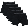 Men's Bamboo Viscose Boxer Briefs Underwear Black Color - 5-pack - Lara Luxe