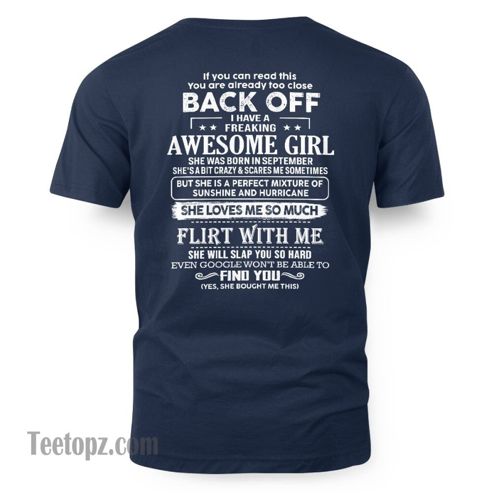 September – Awesome Girlfriend Born In September – Special gift for your Boyfriend – From Wife NGHL09 (SKU06-17-09)