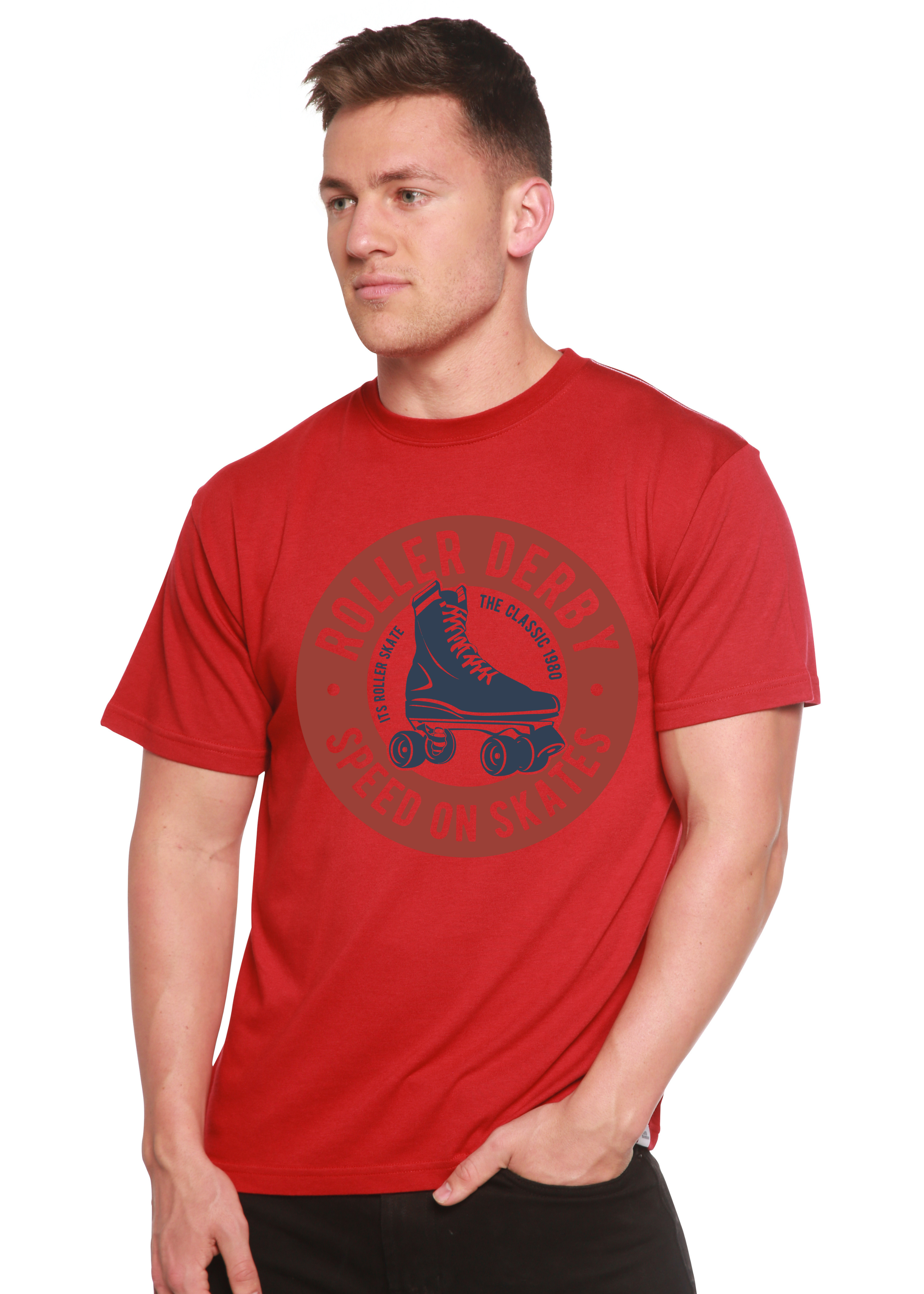 Roller Derby Spun Bamboo® Men's Bamboo Viscose/Organic Cotton Short Sleeve Graphic T-Shirt