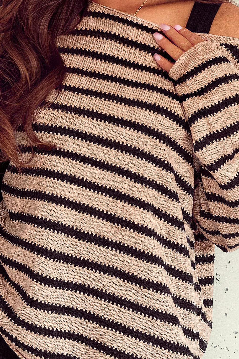 Abigail Shoulder Loose Sleeve Sweater