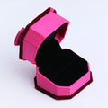 Bowknot Necklace Couple Ring Gift Box