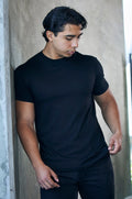 The Original Men's Bamboo Viscose/Organic Cotton Short Sleeve T-Shirt - Classic Cut - Lara Luxe