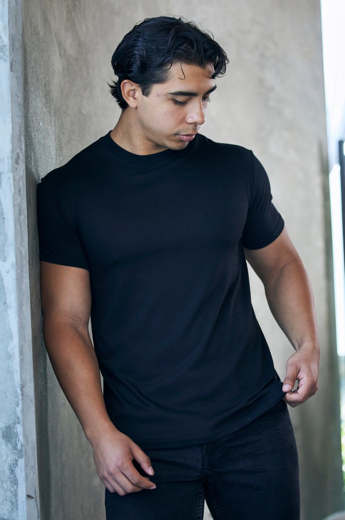 The Original Men's Bamboo Viscose/Organic Cotton Short Sleeve T-Shirt - Classic Cut - Lara Luxe