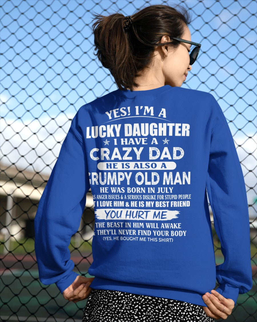 July - Awesome Grumpy Old Dad - Special gift for your daughter From Dad - NGHL07 (SKU10-50-07)