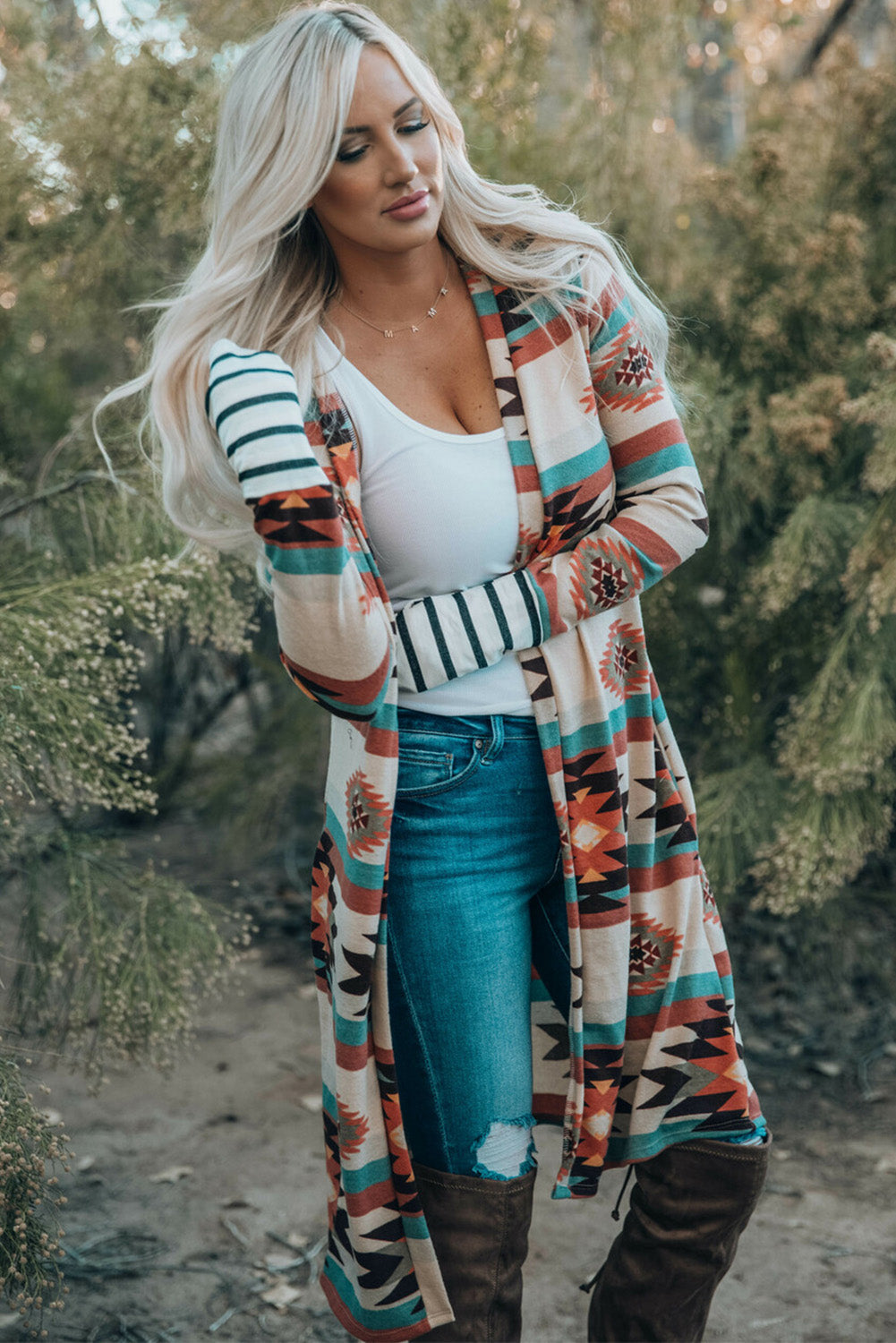 Paris Open Front Long Cardigan