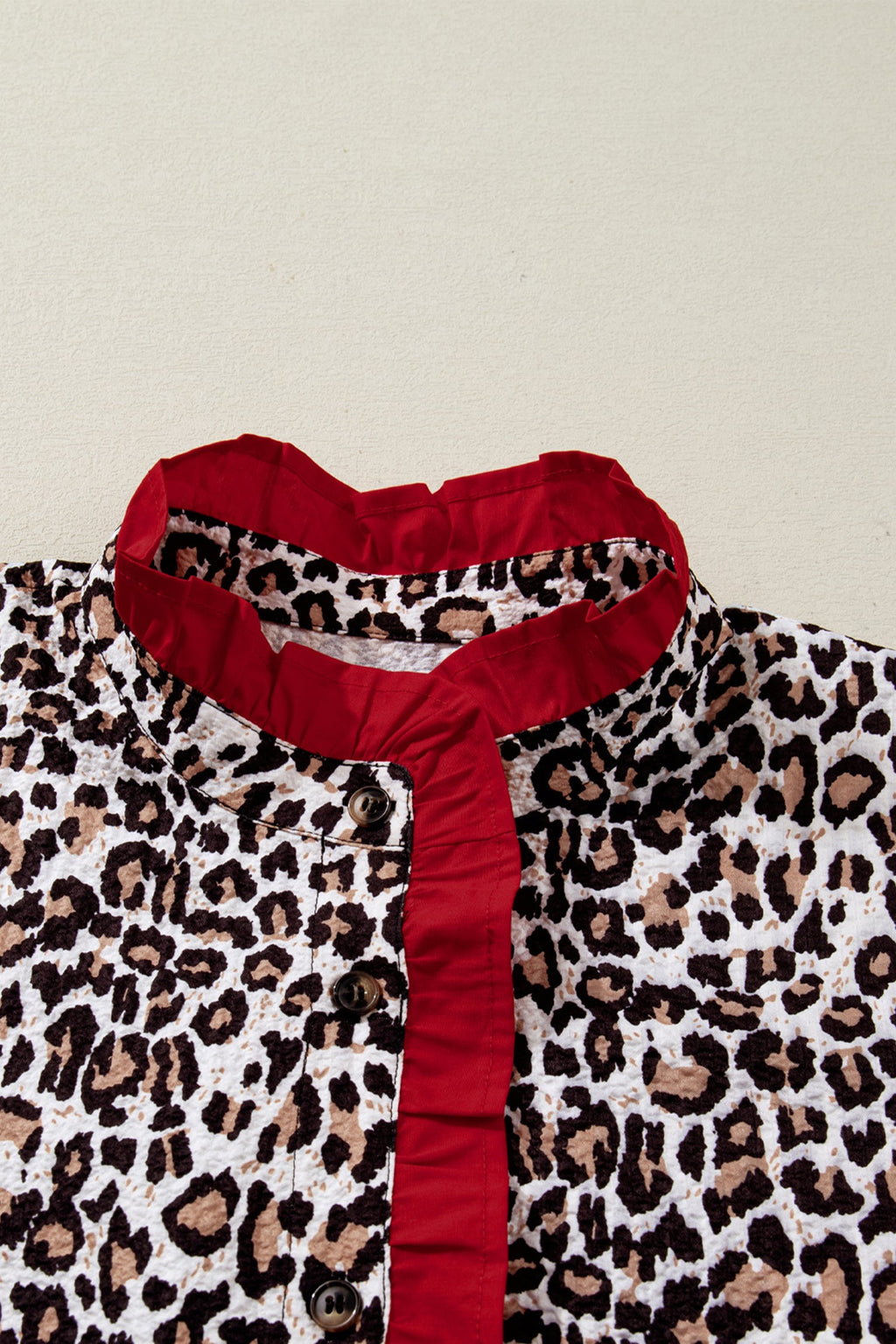 Laura Contrast Frilled Trimmed Shirt
