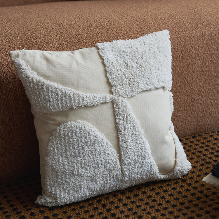 Living Room Sofa Embroidered Plain Color Home Cushion