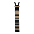 European And American Hot Girl Double V-neck Color Sleeveless Knitted Dress Intellectual Elegant Skinny Sheath