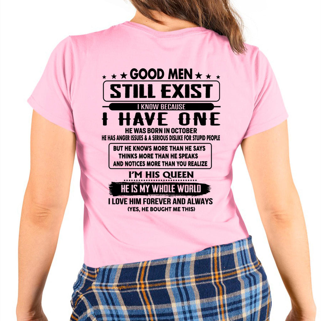 October - Good men Still Exist - gift for your girlfriend, wife from Husband - NGHL10 (SKU-GMSAU-10)