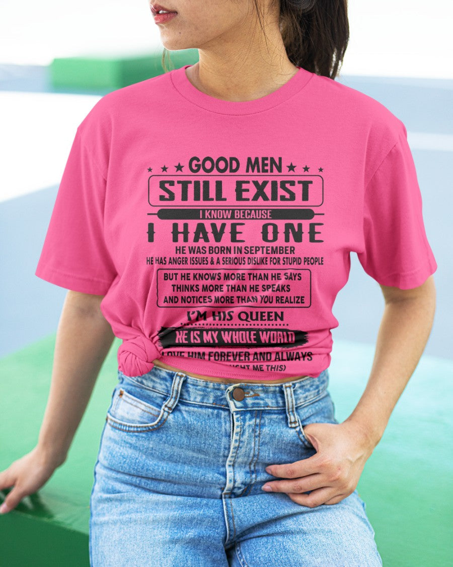 September - Good men Still Exist - gift for your girlfriend, wife from Husband - NGHL09 (SKU-GM-09)