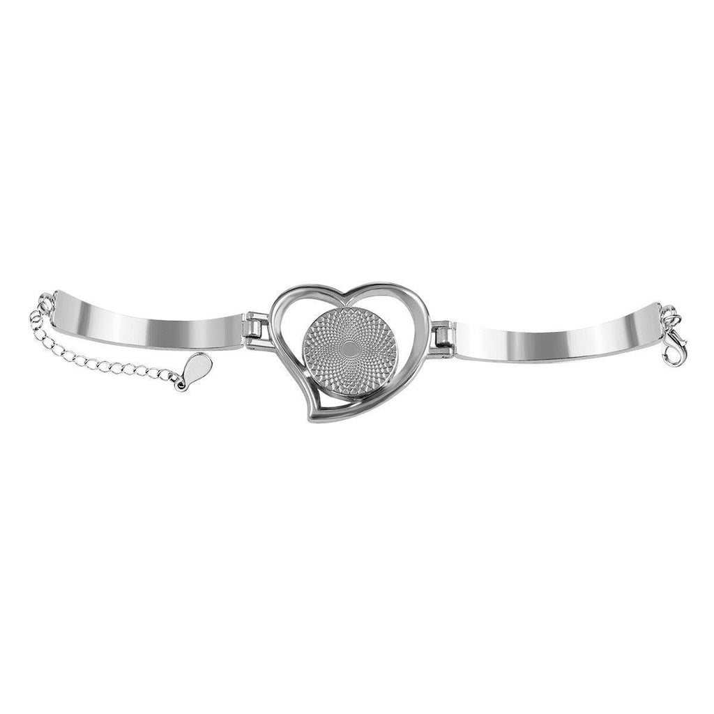 Personalised Heart Bracelet – Custom Name Love Bangle
