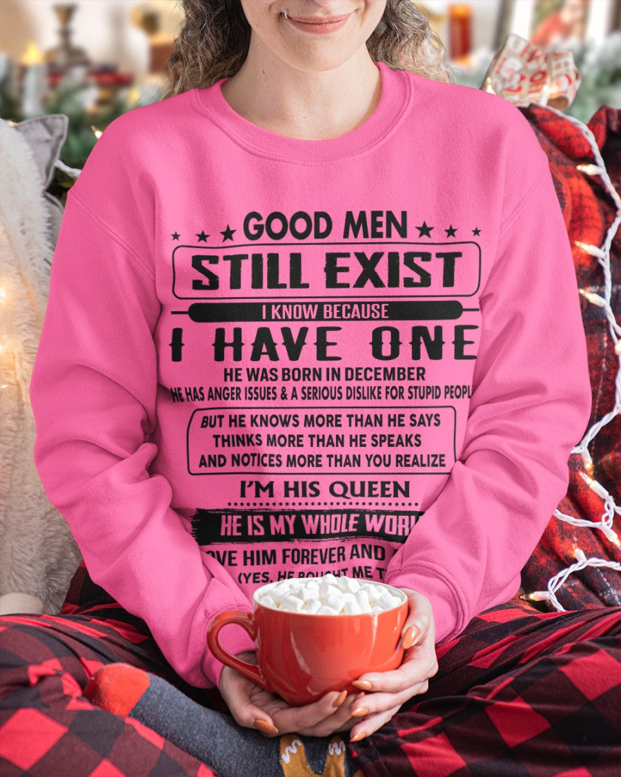 December - Good men Still Exist - gift for your girlfriend, wife from Husband - NGHL12 (SKU-GM-12)