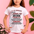 IF I'M SPOILED IT'S MY GRANDMA'S FAULT ♥ BECAUSE SHE TREATS ME ♥ LIKE A PRINCESS - From Grandma for granddaughter - NGHL06 (SKU07-92-06)