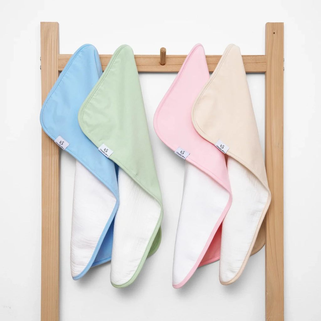 Burp Cloths in Sage Green