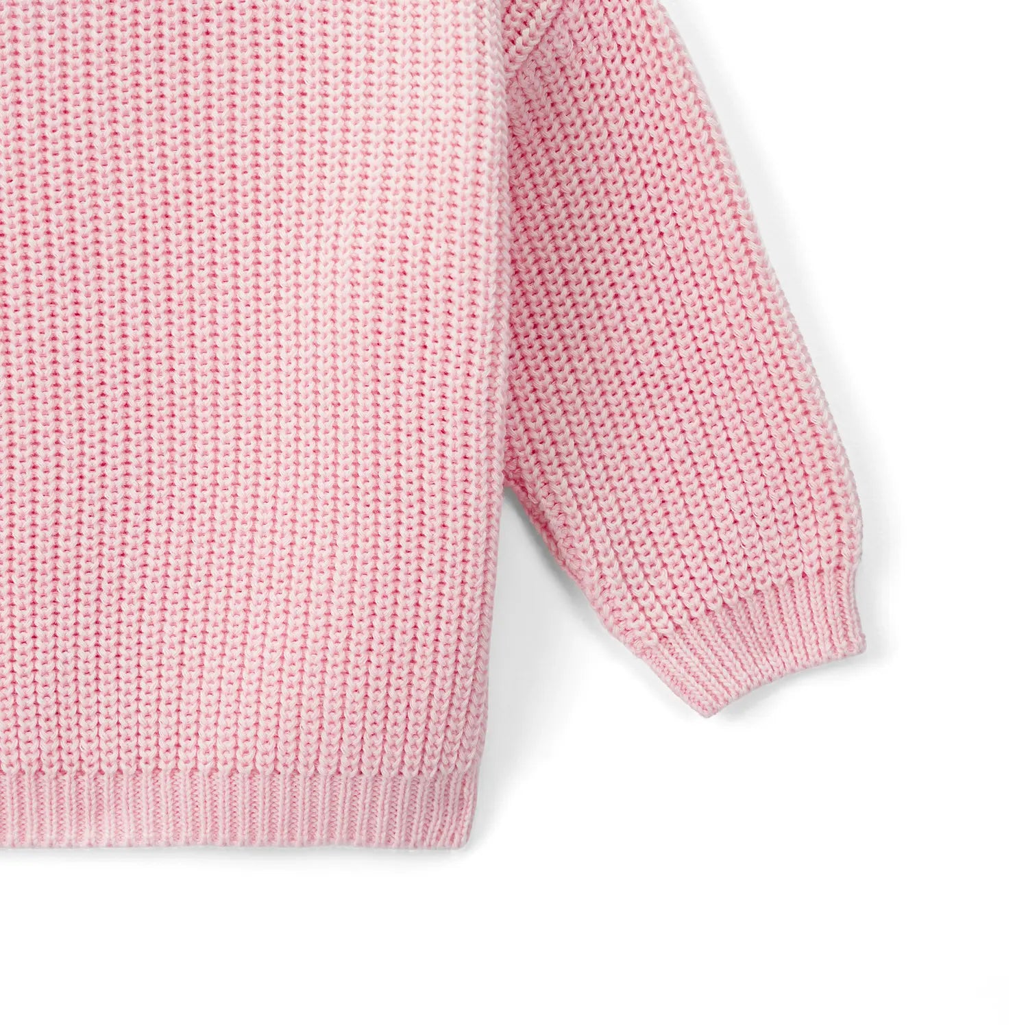 Classic Pink Knit Baby Sweater
