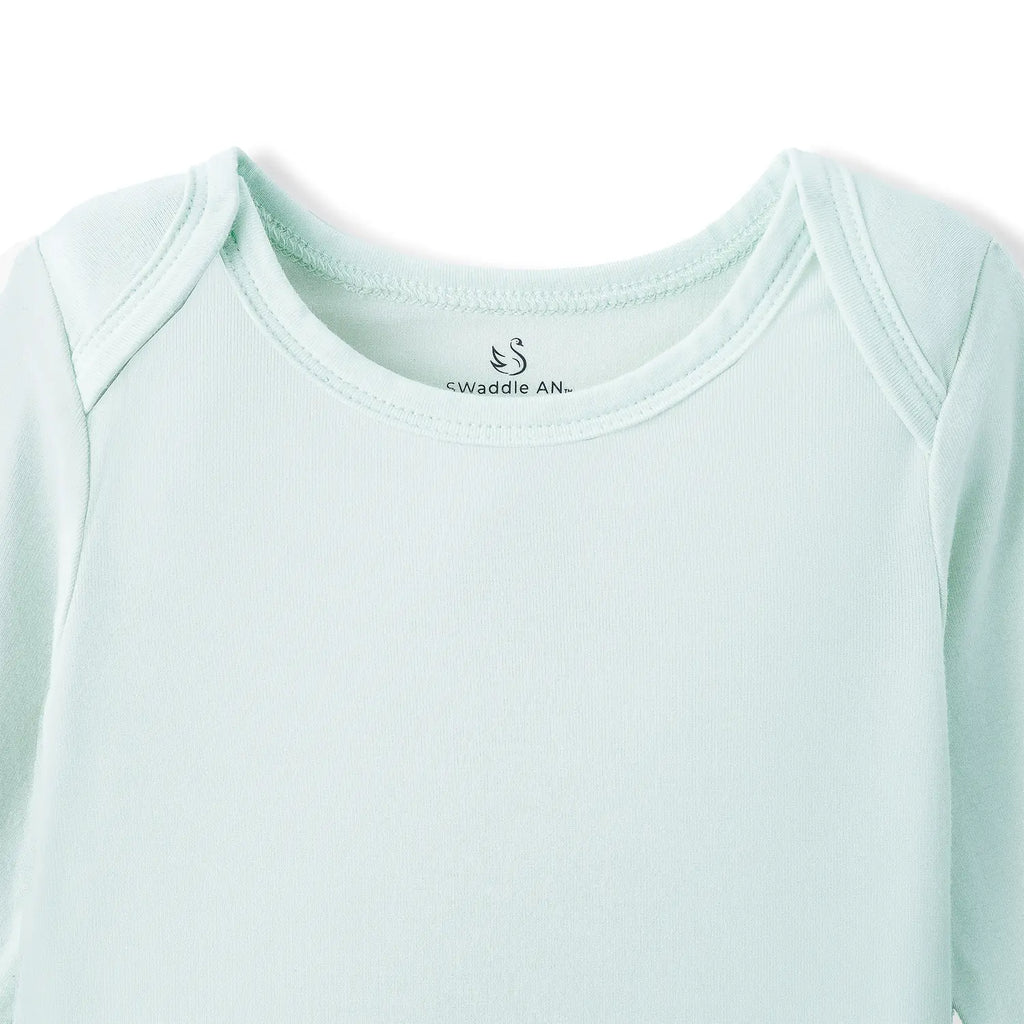 Long Sleeve Baby Bodysuit in Mint