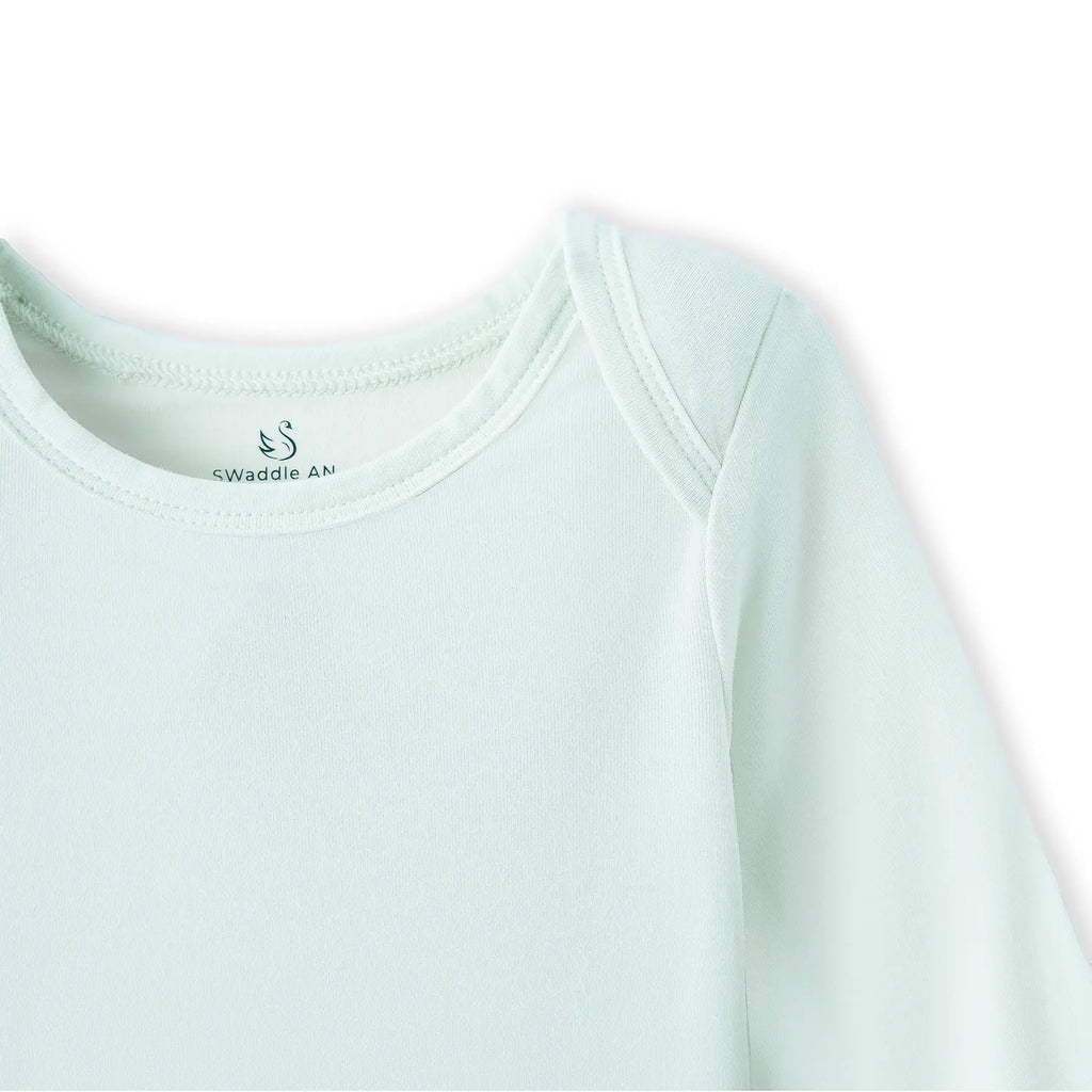 Long Sleeve Baby Bodysuit in Mint