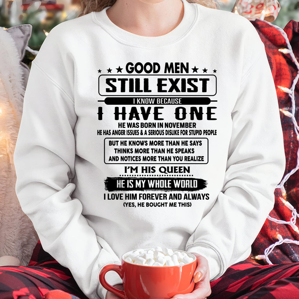 November - Good men Still Exist - gift for your girlfriend, wife from Husband - NGHL11 (SKU-GM-11)