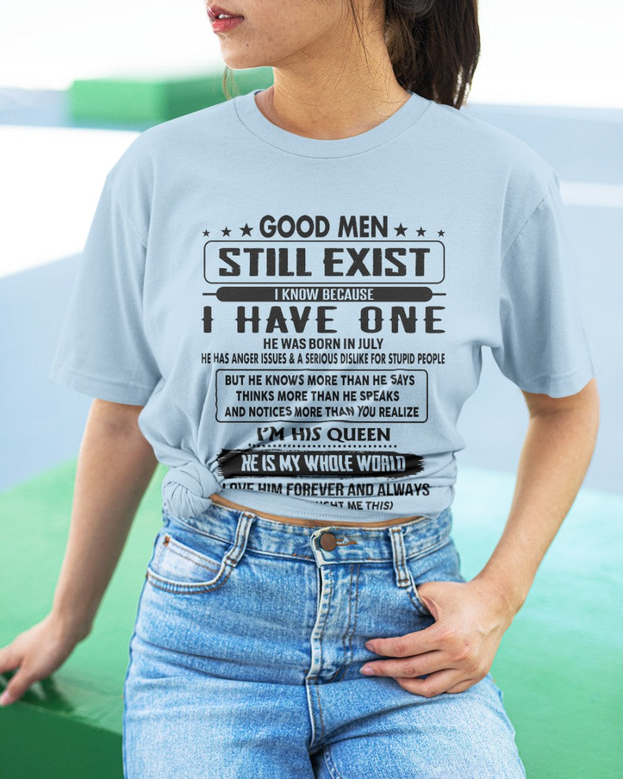 July - Good men Still Exist - gift for your girlfriend, wife from Husband - NGHL07 (SKU-GM-07)