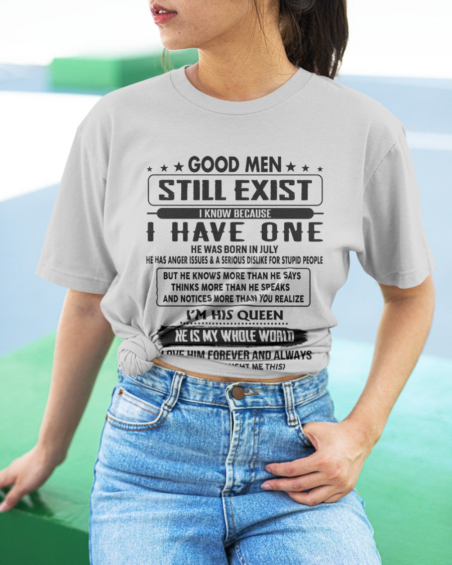 July - Good men Still Exist - gift for your girlfriend, wife from Husband - NGHL07 (SKU-GM-07)
