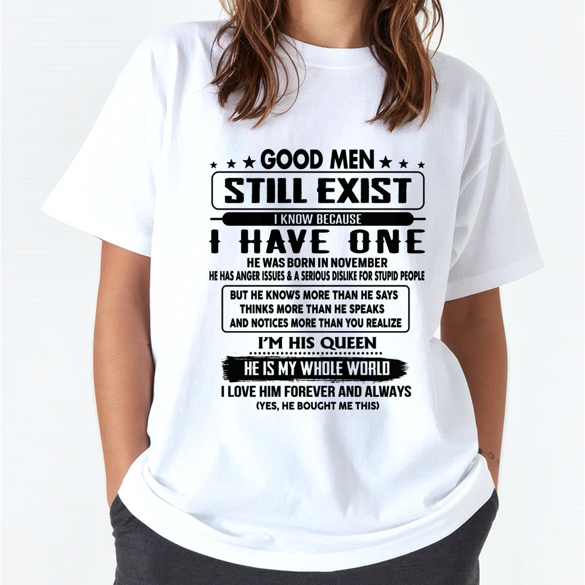 November - Good men Still Exist - gift for your girlfriend, wife from Husband - NGHL11 (SKU-GM-11)