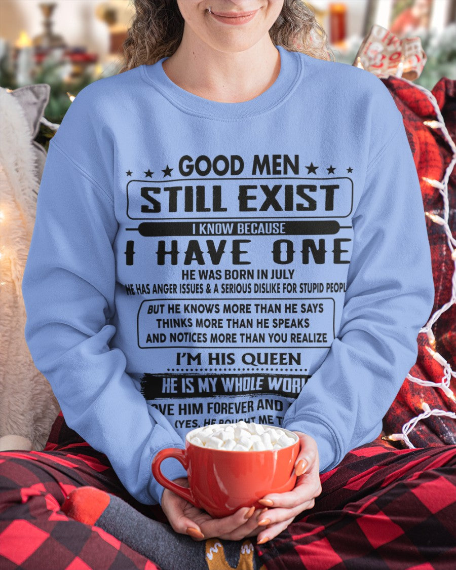 July - Good men Still Exist - gift for your girlfriend, wife from Husband - NGHL07 (SKU-GM-07)