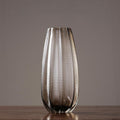 Colored Transparent Glass Vase With Diamonds