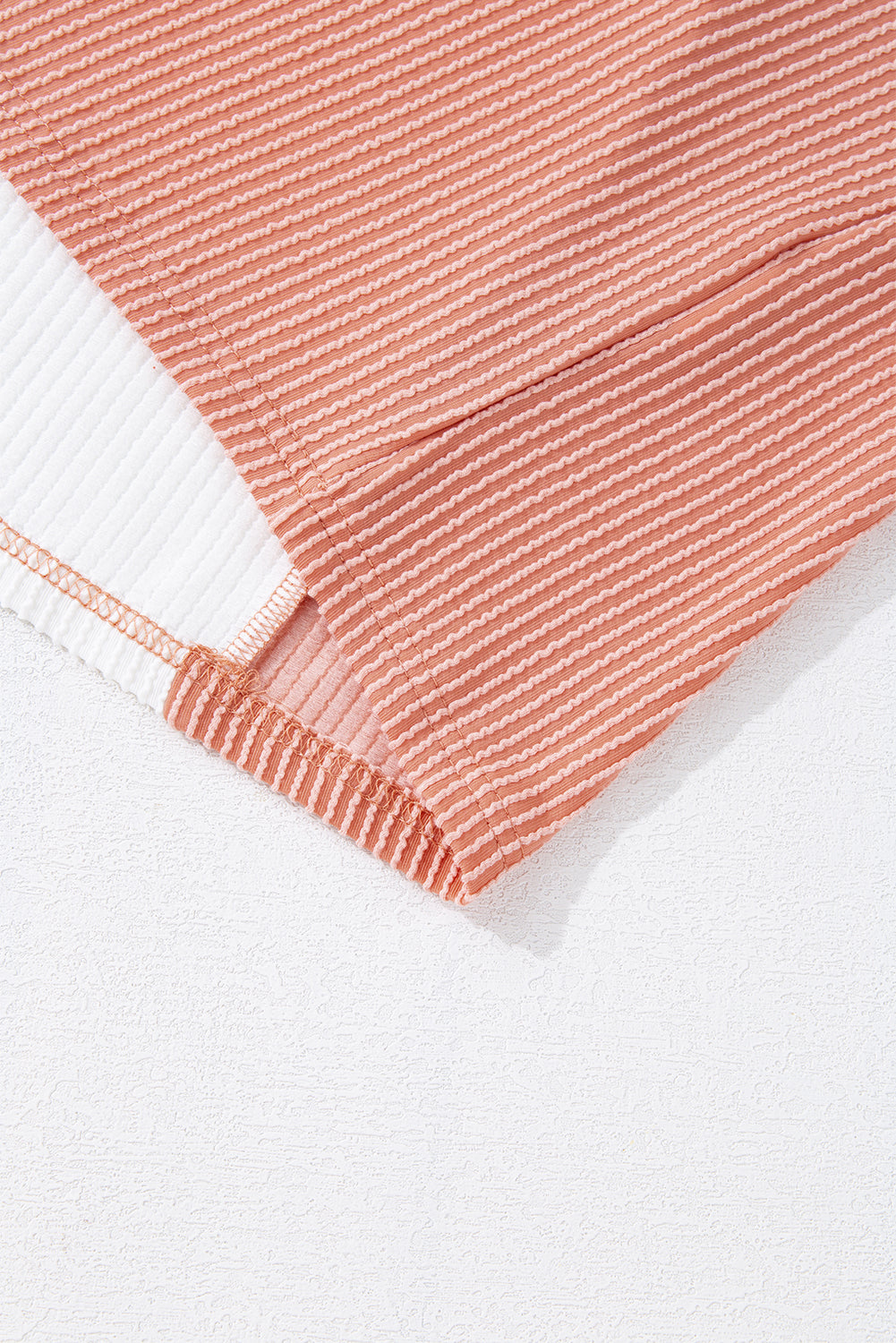 Kayla Color Block Corded Long Sleeve Top